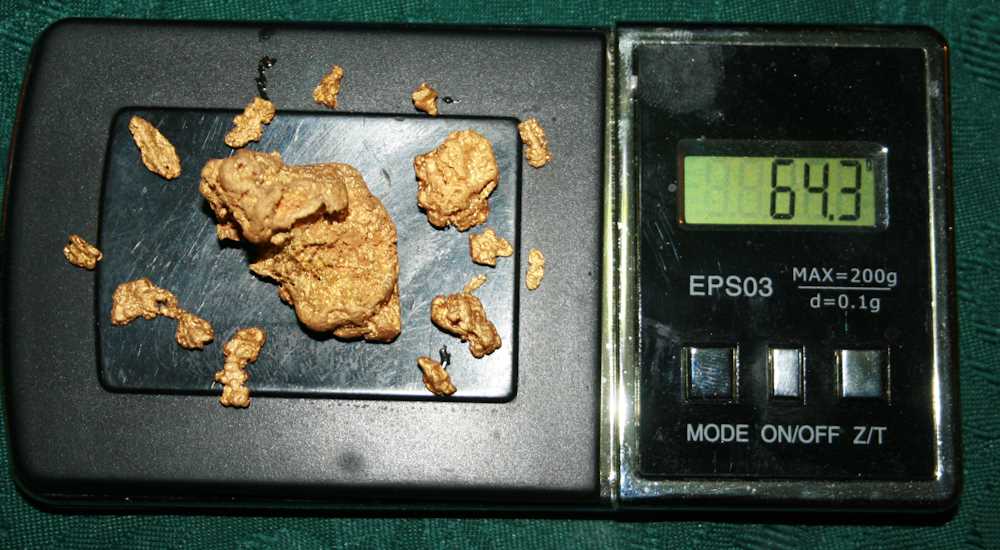 64 grams gold nuggets found gold prospecting in west australia